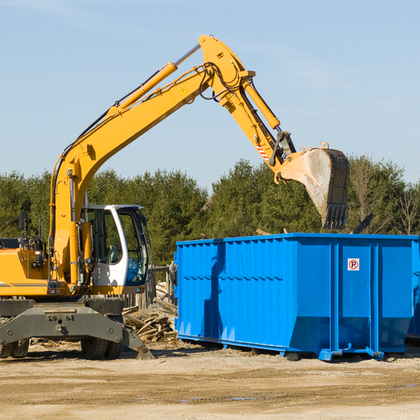 what are the rental fees for a residential dumpster in Iron Ridge